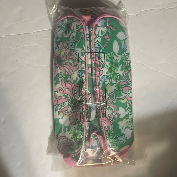 NWT/ NIP Lilly Pulitzer shoe bag, spearmint blossom views sz 7.25x 12L x 4.5 D - Picture 13 of 16